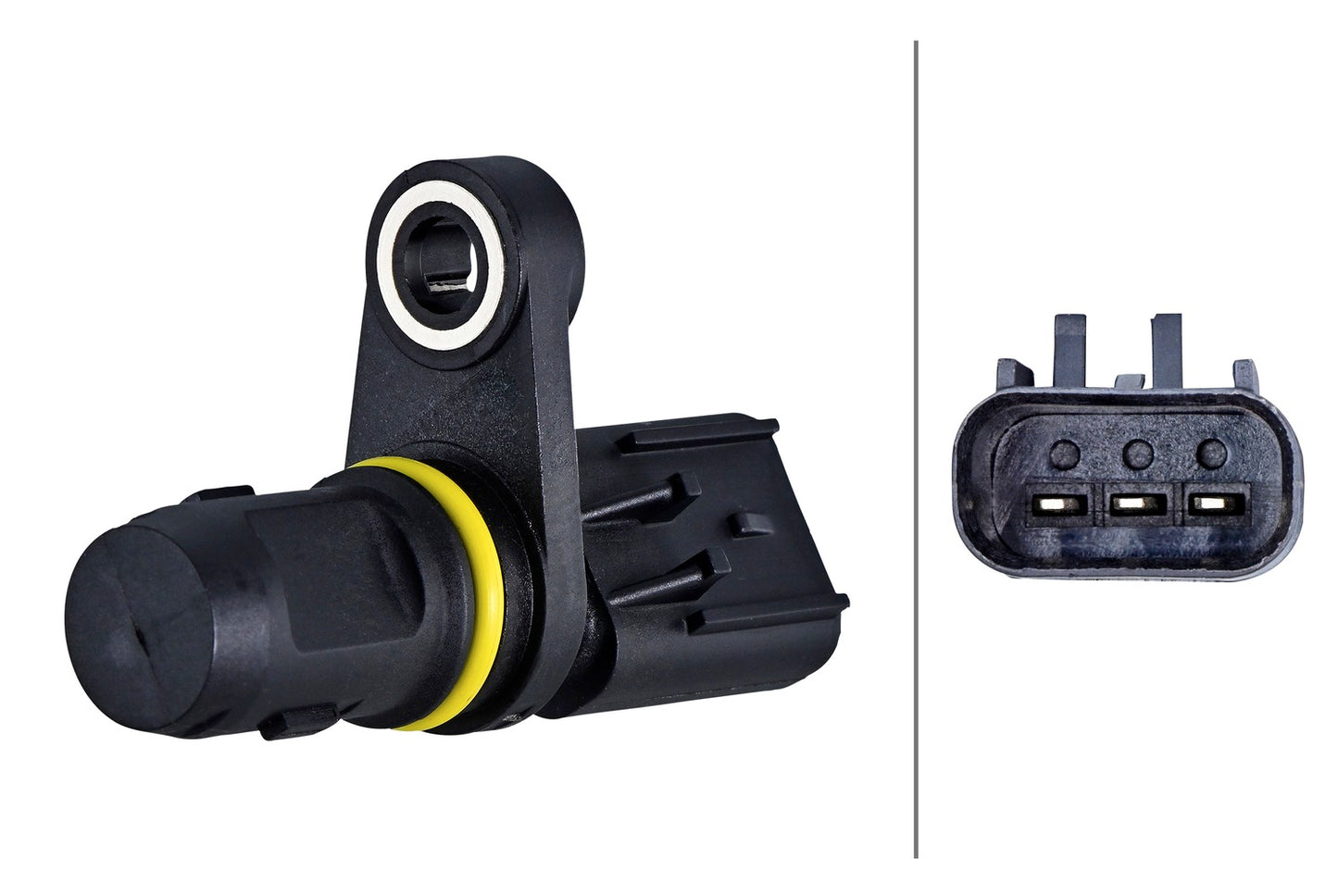 HELLA Sensor, crankshaft pulse - 3-pin connector - Bolted 6PU358191-321
