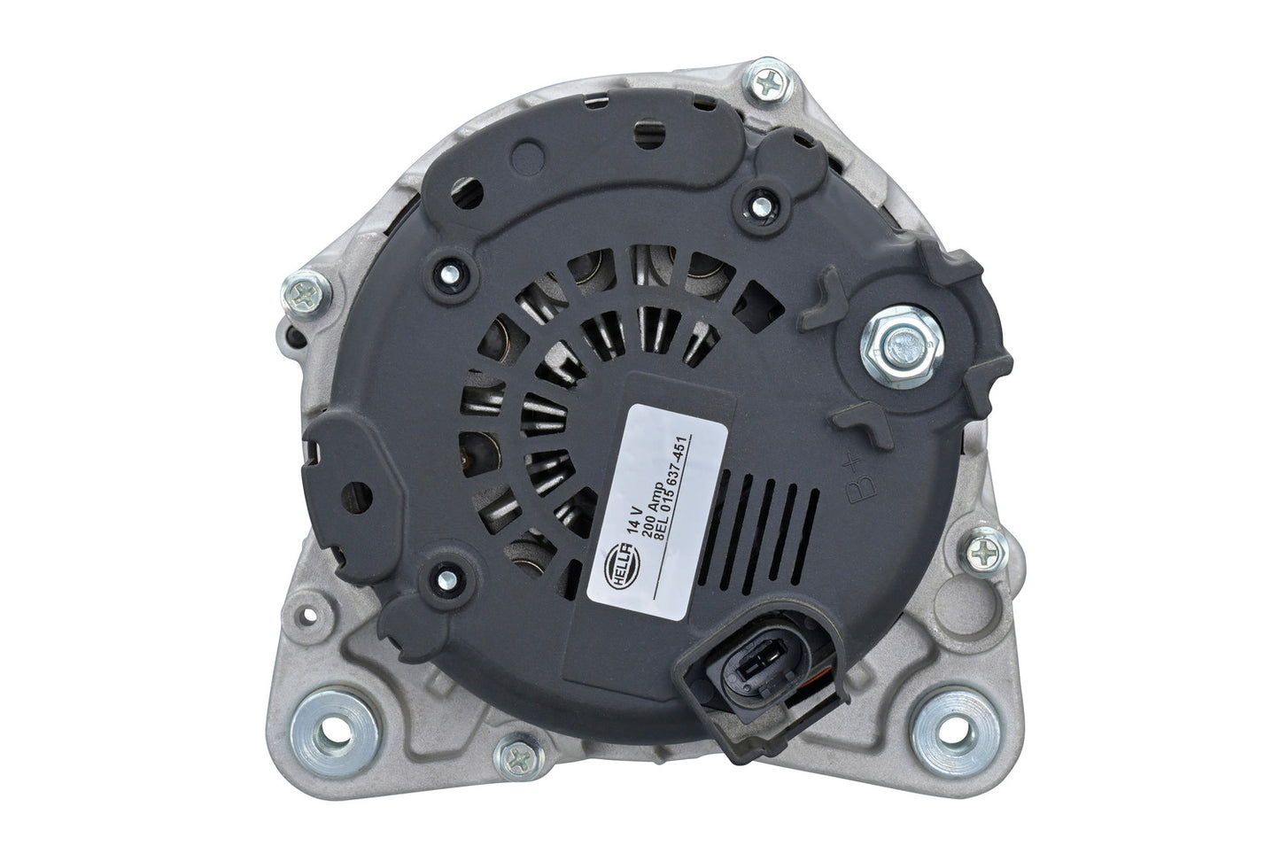 HELLA Alternator - 14V - 180A - for e.g. Audi A6 8EL015637-451