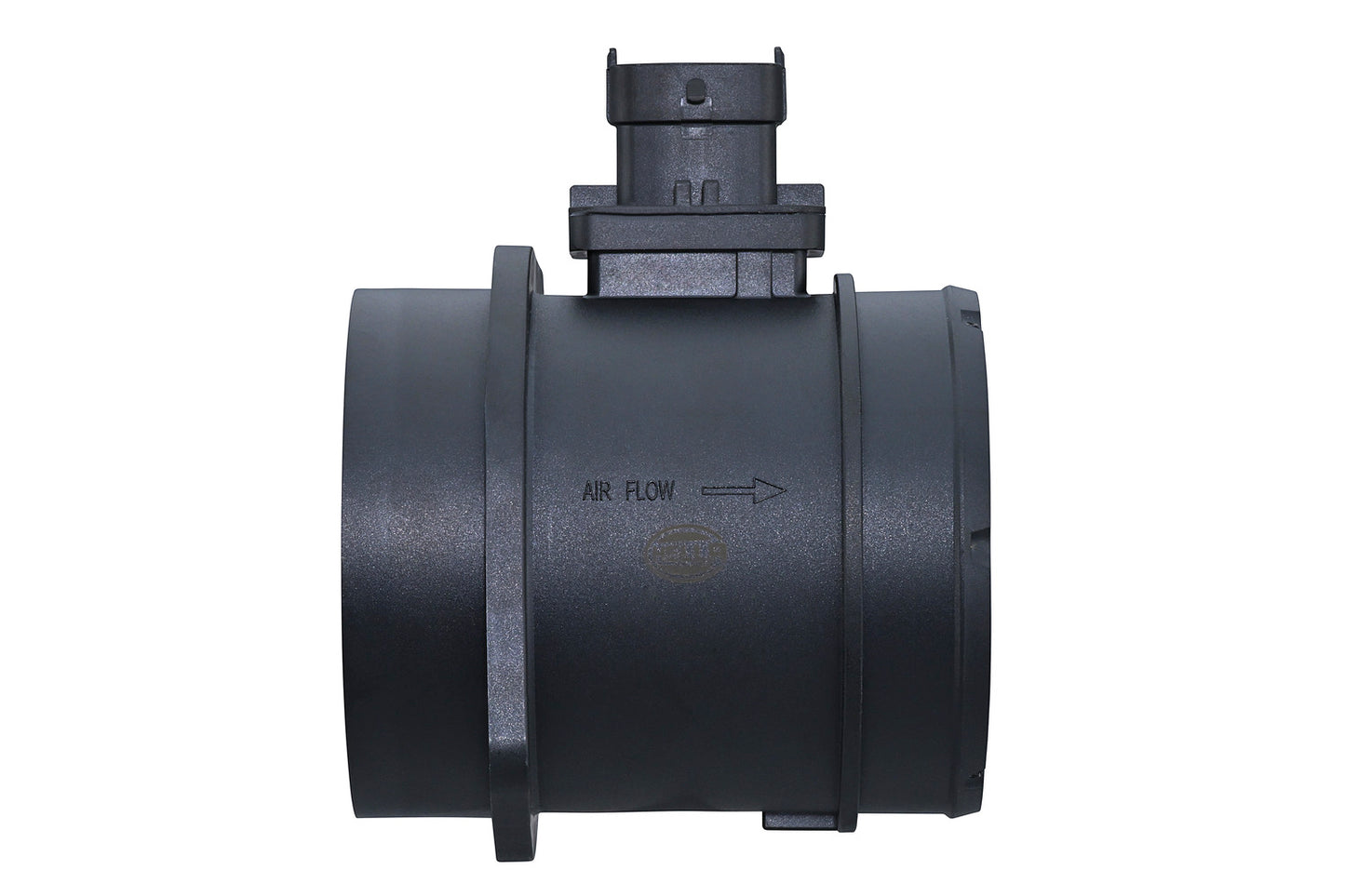 HELLA Mass Air Flow Sensor - 4-pin connector - Pipe-neck 8ET358166-611