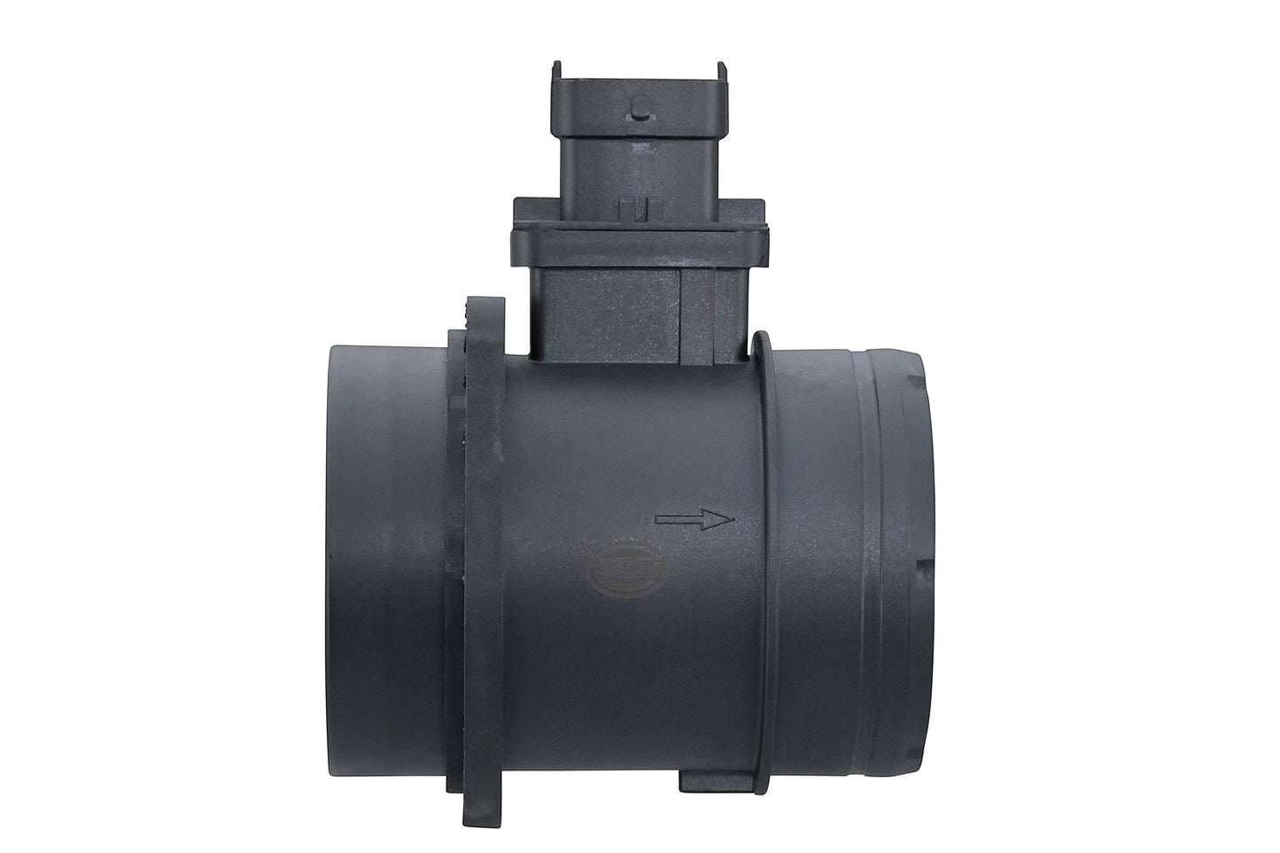 HELLA Mass Air Flow Sensor - 4-pin connector - Pipe-neck 8ET358166-621