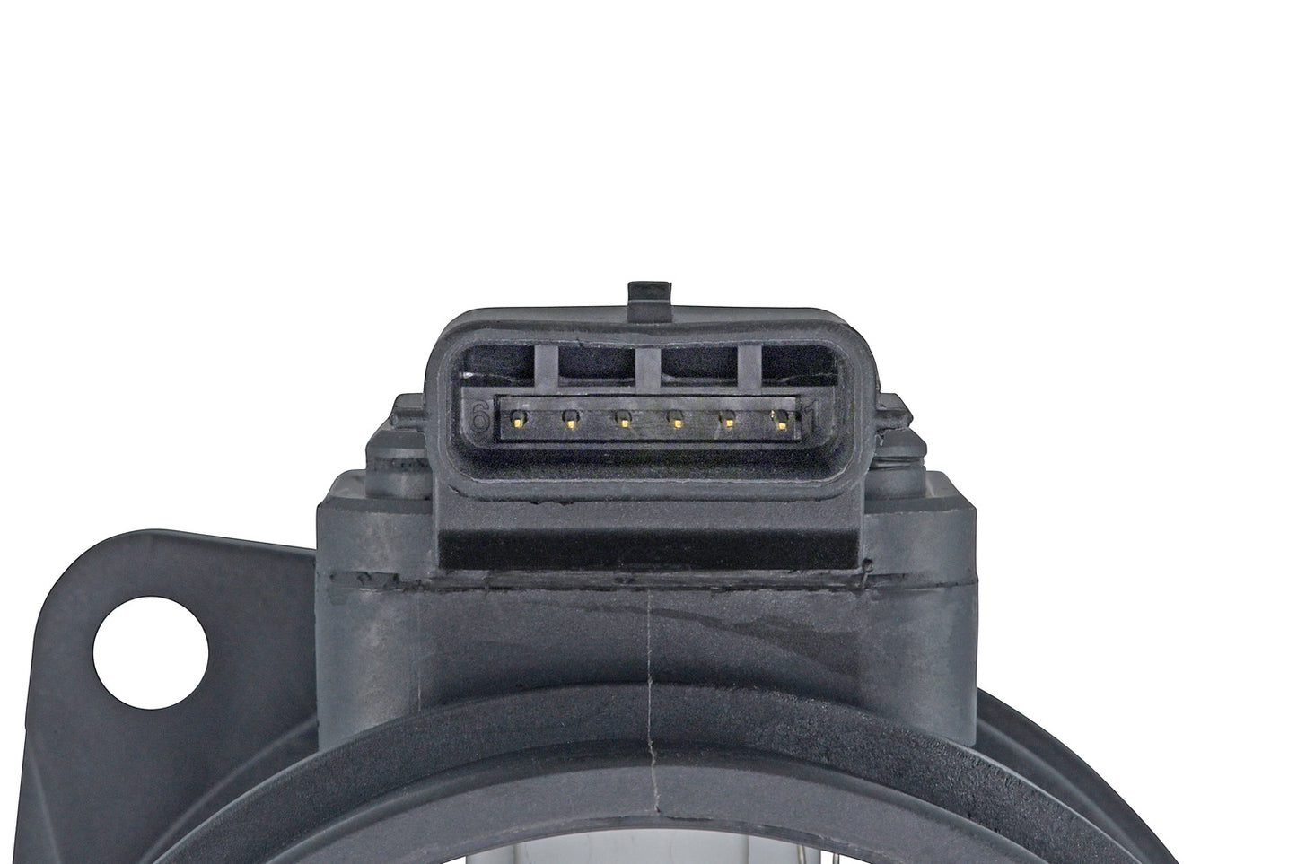 HELLA Mass Air Flow Sensor - 6-pin connector - Pipe-neck 8ET358166-661