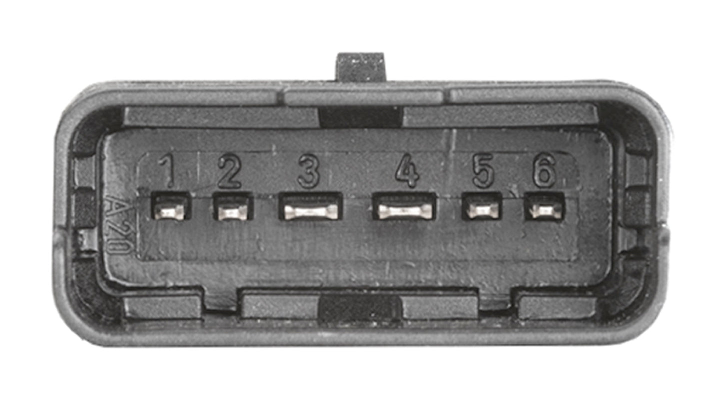 HELLA Mass Air Flow Sensor - 6-pin connector - Pipe-neck 8ET009142-001