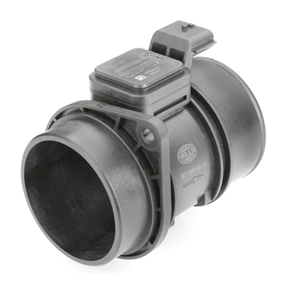 HELLA Mass Air Flow Sensor - 6-pin connector - Pipe-neck 8ET009142-131