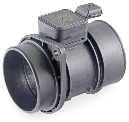 HELLA Mass Air Flow Sensor - 4-pin connector - Pipe-neck 8ET358095-161