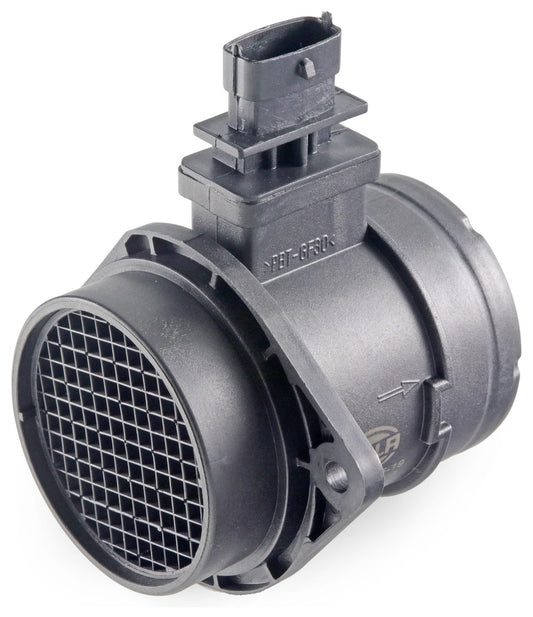 HELLA Mass Air Flow Sensor - 4-pin connector - Pipe-neck 8ET358095-191