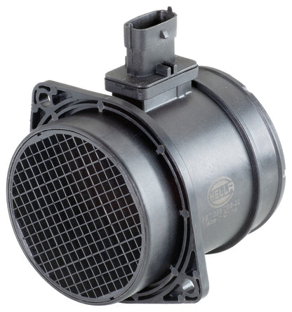 HELLA Mass Air Flow Sensor - 4-pin connector - Pipe-neck 8ET358095-221
