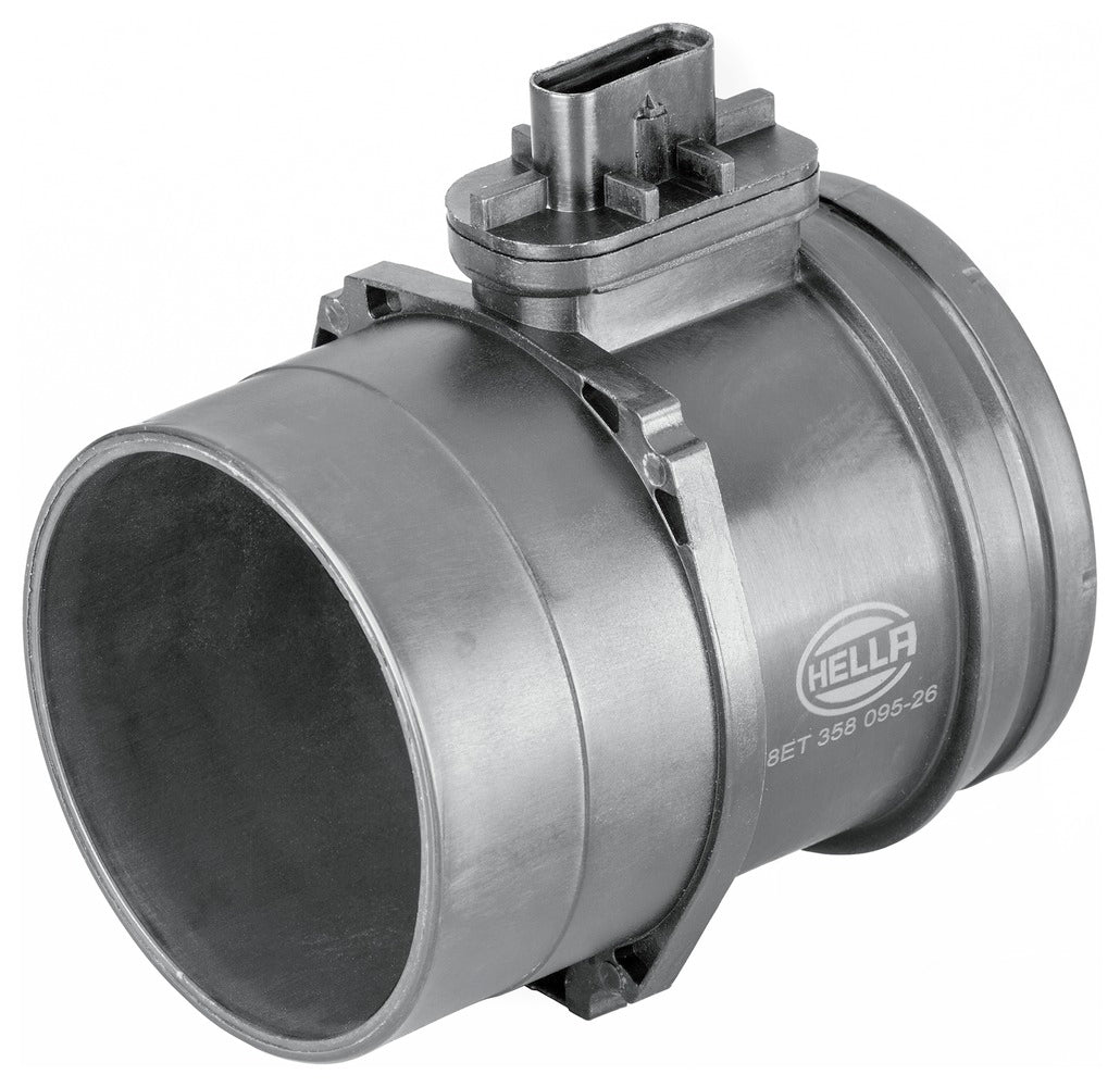 HELLA Mass Air Flow Sensor - 5-pin connector - Pipe-neck 8ET358095-261