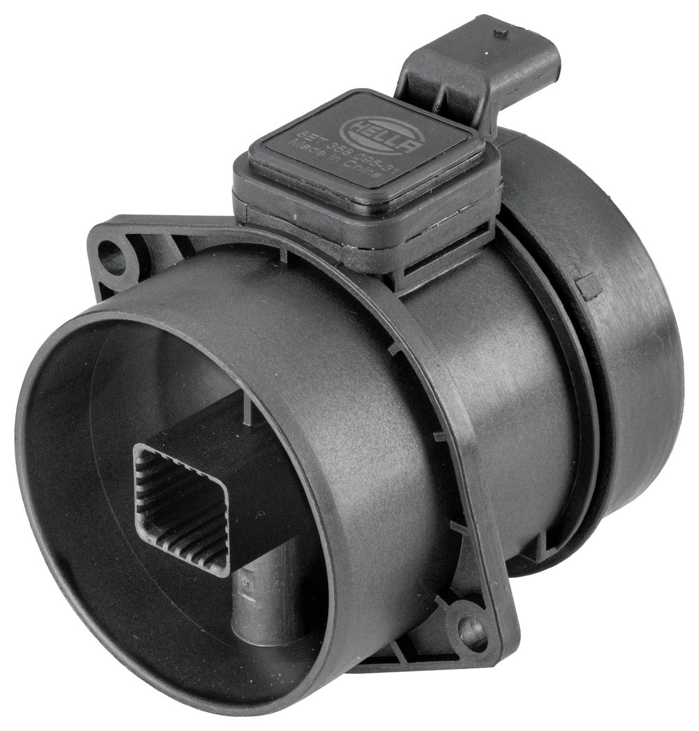 HELLA Mass Air Flow Sensor - 4-pin connector - Pipe-neck 8ET358095-311
