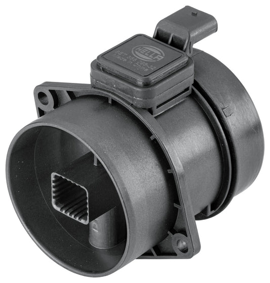 HELLA Mass Air Flow Sensor - 4-pin connector - Pipe-neck 8ET358095-321