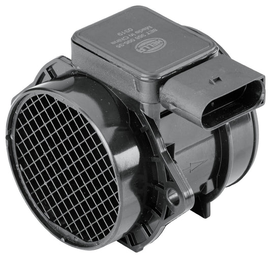 HELLA Mass Air Flow Sensor - 5-pin connector - Pipe-neck 8ET358095-351