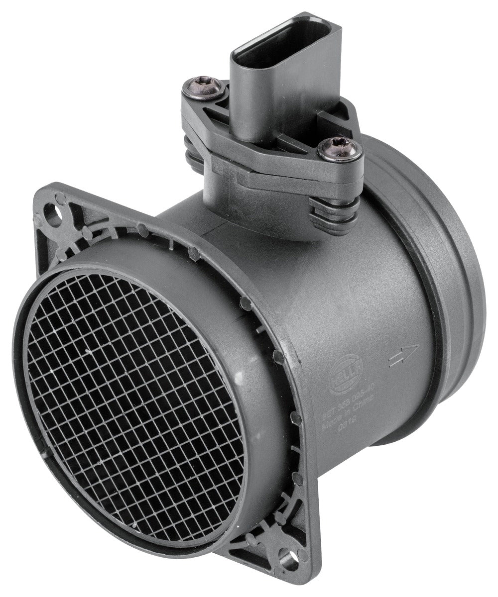 HELLA Mass Air Flow Sensor - 5-pin connector - Pipe-neck 8ET358095-401