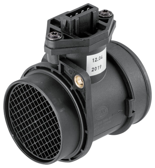 HELLA Mass Air Flow Sensor - 4-pin connector - Pipe-neck 8ET358095-411