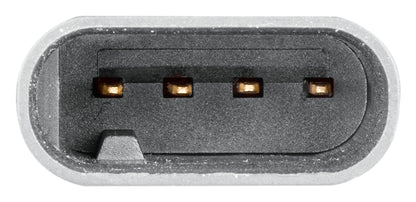 HELLA Mass Air Flow Sensor - 4-pin connector - Pipe-neck 8ET358095-451