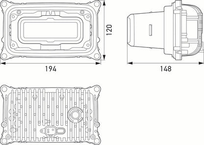 HELLA Asymmetric-Insert, headlight - SlimLine - 12/24V 1LL016330-011