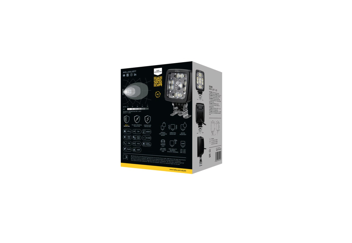 HELLA VALUEFIT LED-Worklight SQ1800 - 12/24V 1GA357116-011