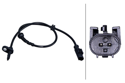 HELLA Sensor, wheel speed - 2-pin connector 6PU358218-011