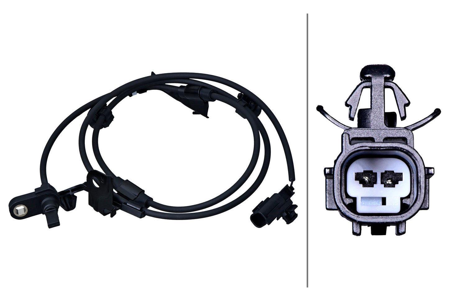 HELLA Sensor, wheel speed - 2-pin connector - Front Axle Right 6PU358218-211