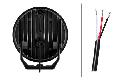HELLA VALUEFIT LED-Spotlight - Blade Black 7" - 12/24V - white - 1800lm 1FJ357198-051