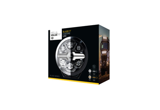 HELLA VALUEFIT LED-Spotlight - Blade Chrome 9" - 12/24V - white/yellow (amber) - 1550lm 1FJ357199-031