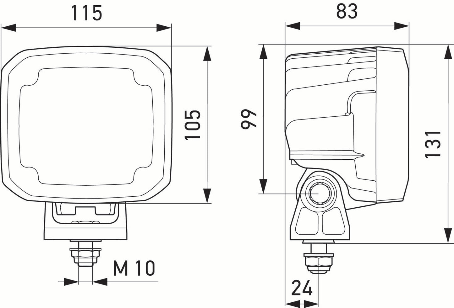 HELLA LED-Worklight - Ultra Beam S - 12/24V 1GA995706-011