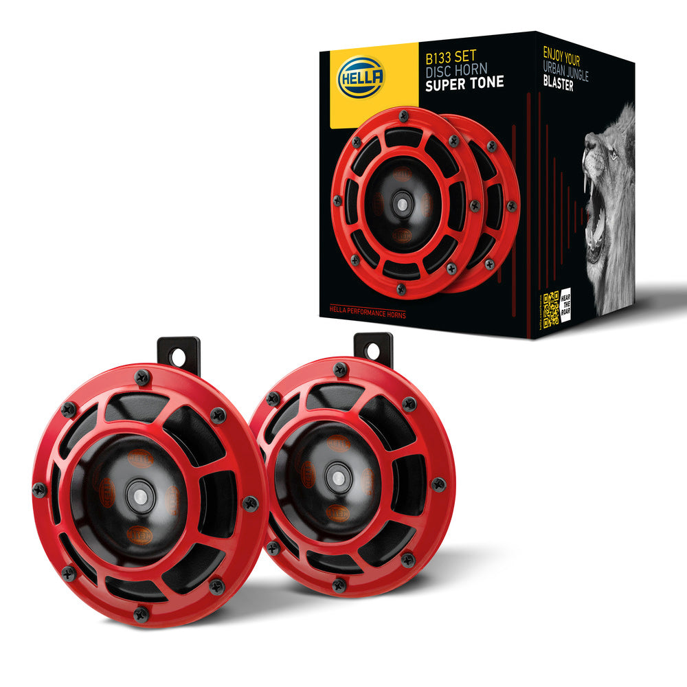 HELLA Signal Horn - HELLA PERFORMANCE HORN B133 SET - 12V - 118dB(A) - Low Tone/High T 3AG003399-801