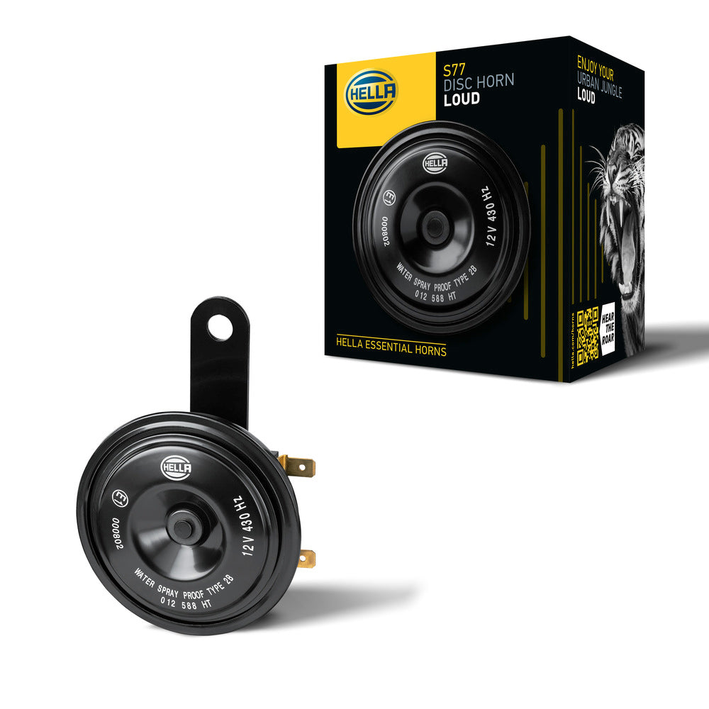 HELLA Signal Horn - HELLA ESSENTIAL HORN S77 - 12V - 110dB(A) - High Tone - Quantity:  3AL012588-351