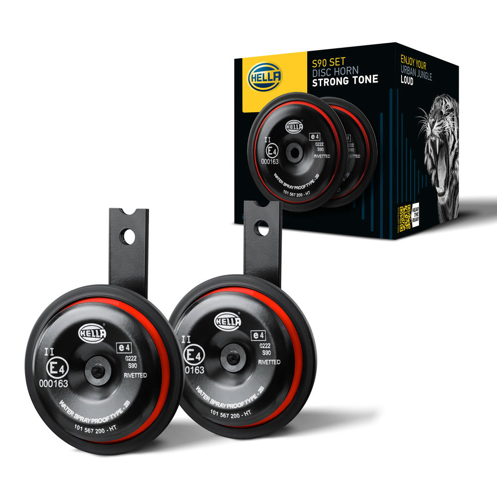 HELLA Signal Horn - HELLA STYLE HORN S90 SET - 12V - 111dB(A) - High Tone/Low Tone - Q 3AM922000-971