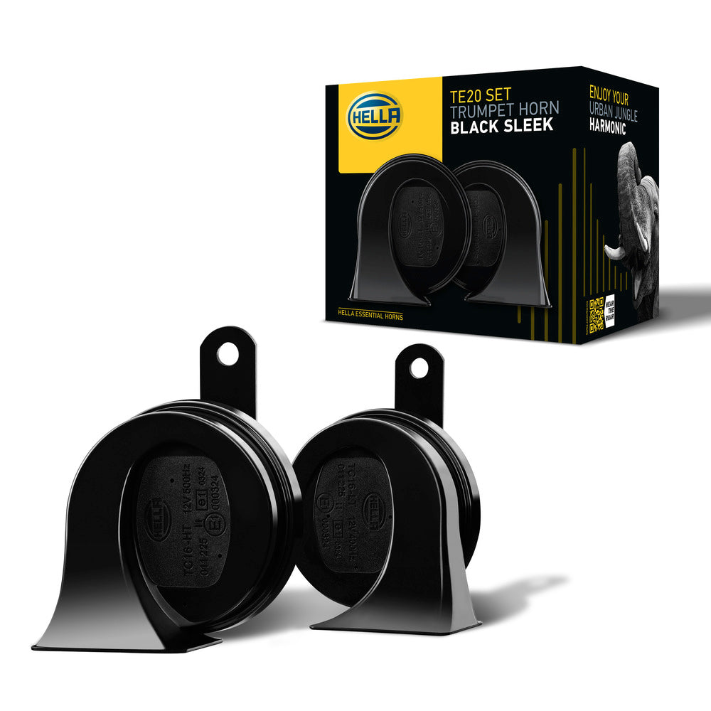 HELLA Trumpet Horn - HELLA ESSENTIAL HORN TE20 SET - 12V - 110dB(A) - High Tone/Low To 3FH011225-831