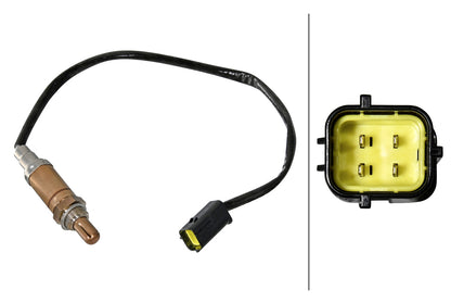 HELLA Oxygen sensor - 4-pin connector 6PA358221-081