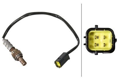 HELLA Oxygen sensor - 4-pin connector 6PA358221-101