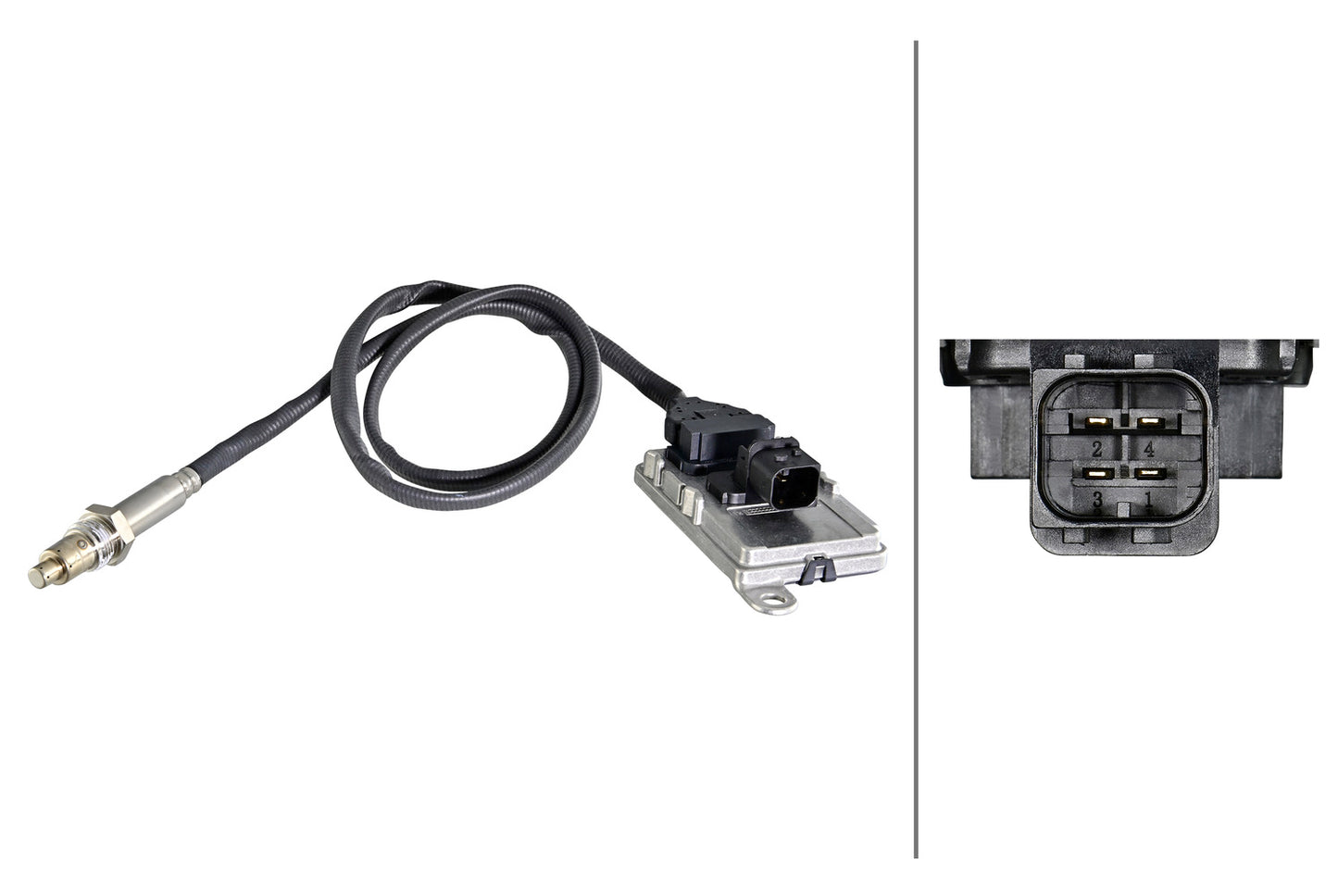 HELLA NOx Sensor, NOx catalytic converter - 24V - 4-pin connector 6PN358186-851