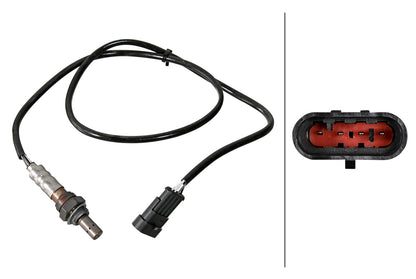 HELLA Oxygen sensor - 4-pin connector 6PA358221-511