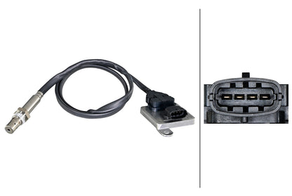 HELLA NOx Sensor, NOx catalytic converter - 12V - 4-pin connector 6PN358186-921