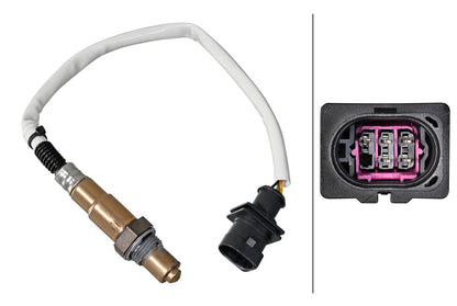 HELLA Oxygen sensor - 6-pin connector 6PA358221-261