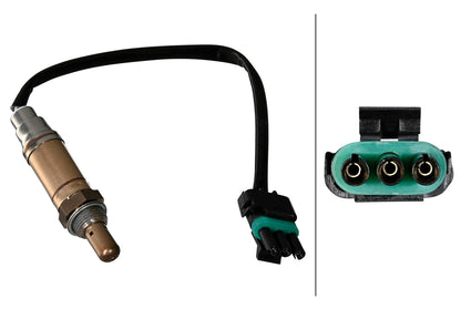 HELLA Oxygen sensor - 3-pin connector 6PA358221-291