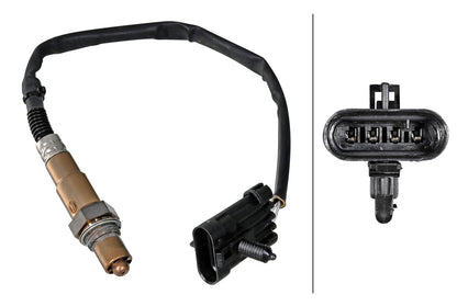 HELLA Oxygen sensor - 4-pin connector 6PA358221-321