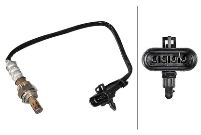 HELLA Oxygen sensor - 4-pin connector 6PA358221-341