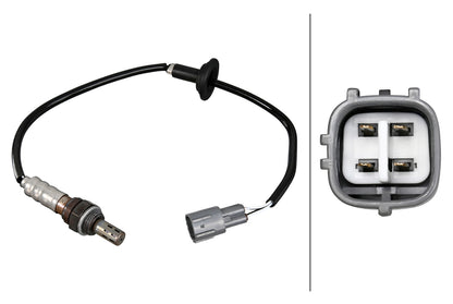 HELLA Oxygen sensor - 4-pin connector 6PA358221-601