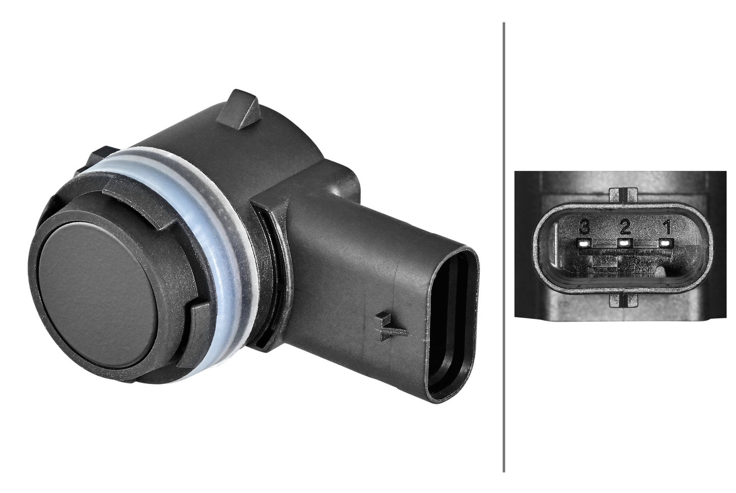 HELLA Sensor, park distance control - 3-pin connector - mounting 6PX358270-491