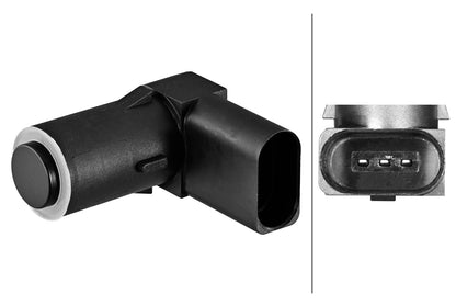 HELLA Sensor, park distance control - 3-pin connector - mounting 6PX358270-611
