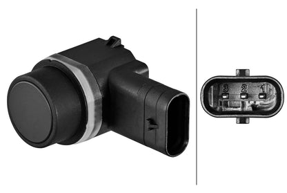 HELLA Sensor, park distance control - 3-pin connector - mounting 6PX358270-631