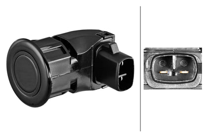 HELLA Sensor, park distance control - 2-pin connector - mounting 6PX358270-731