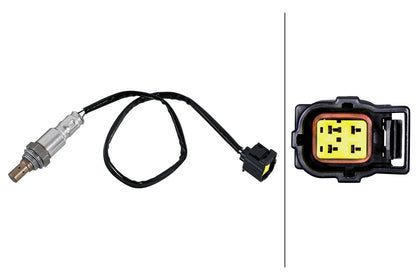 HELLA Oxygen sensor - 4-pin connector 6PA358221-571