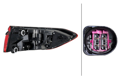 HELLA Rearlight - LED - Outer section - left - for e.g. AUDI A8 D5 (4N2, 4N8, 4NC, 4NL 2SD013094-631