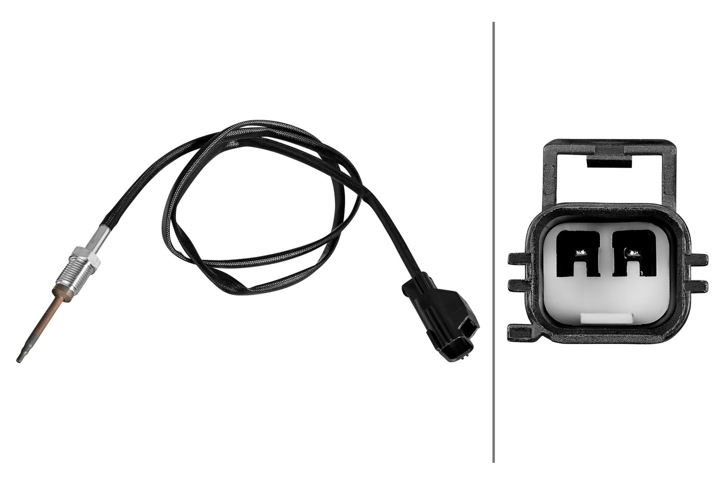 HELLA Sensor, exhaust gas temperature - 2-pin connector 6PT010376-581