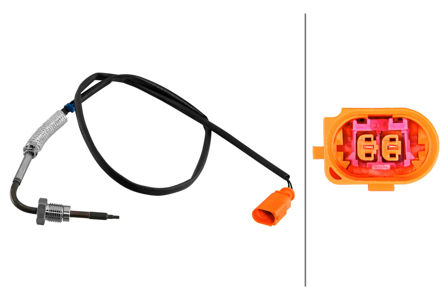 HELLA Sensor, exhaust gas temperature - 2-pin connector 6PT010376-621
