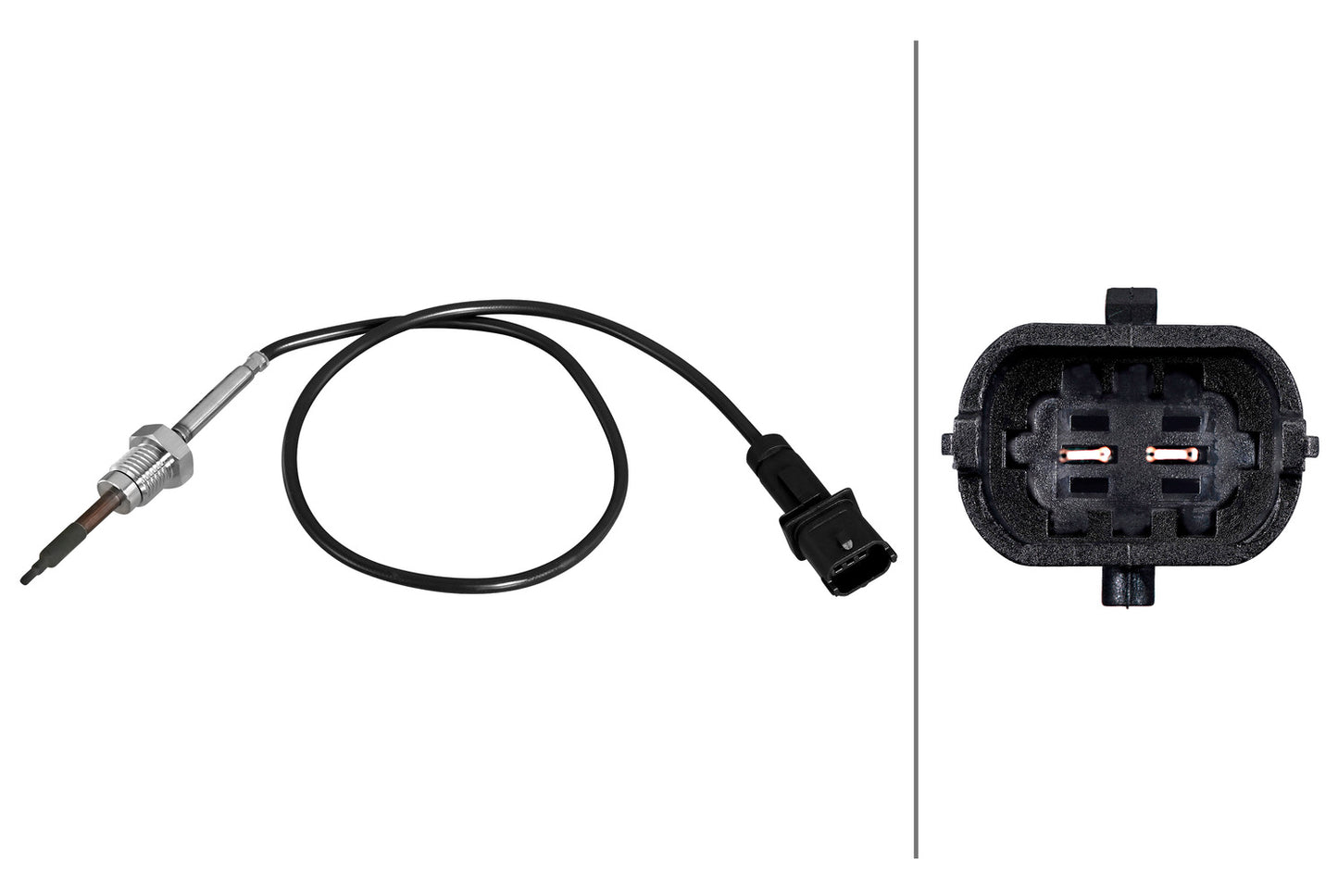 HELLA Sensor, exhaust gas temperature - 2-pin connector 6PT010376-691