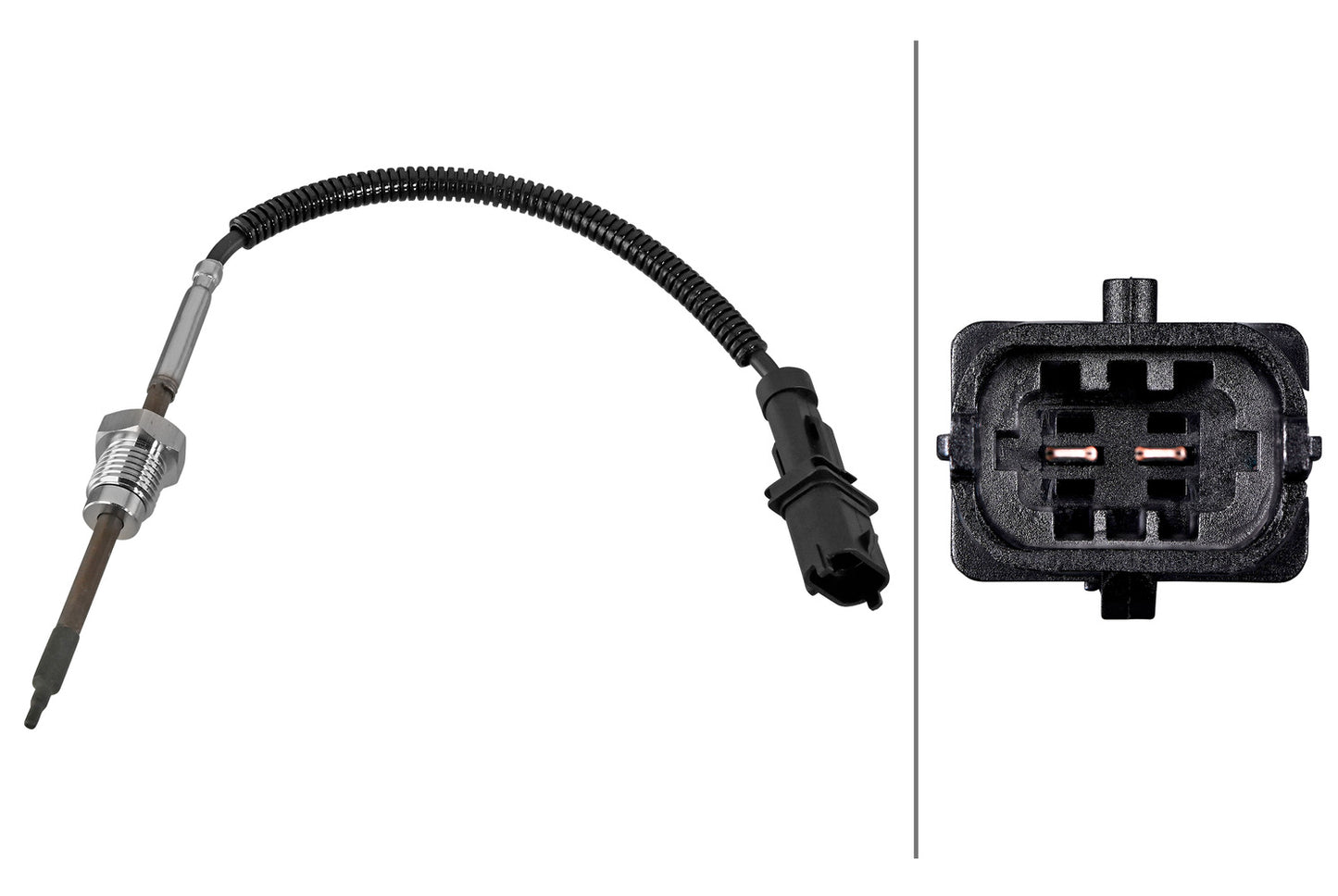 HELLA Sensor, exhaust gas temperature - 2-pin connector 6PT010376-721