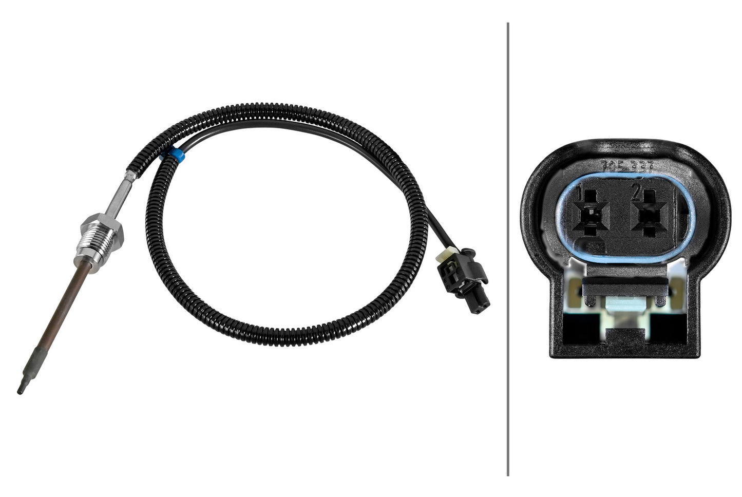 HELLA Sensor, exhaust gas temperature - 2-pin connector 6PT010376-781