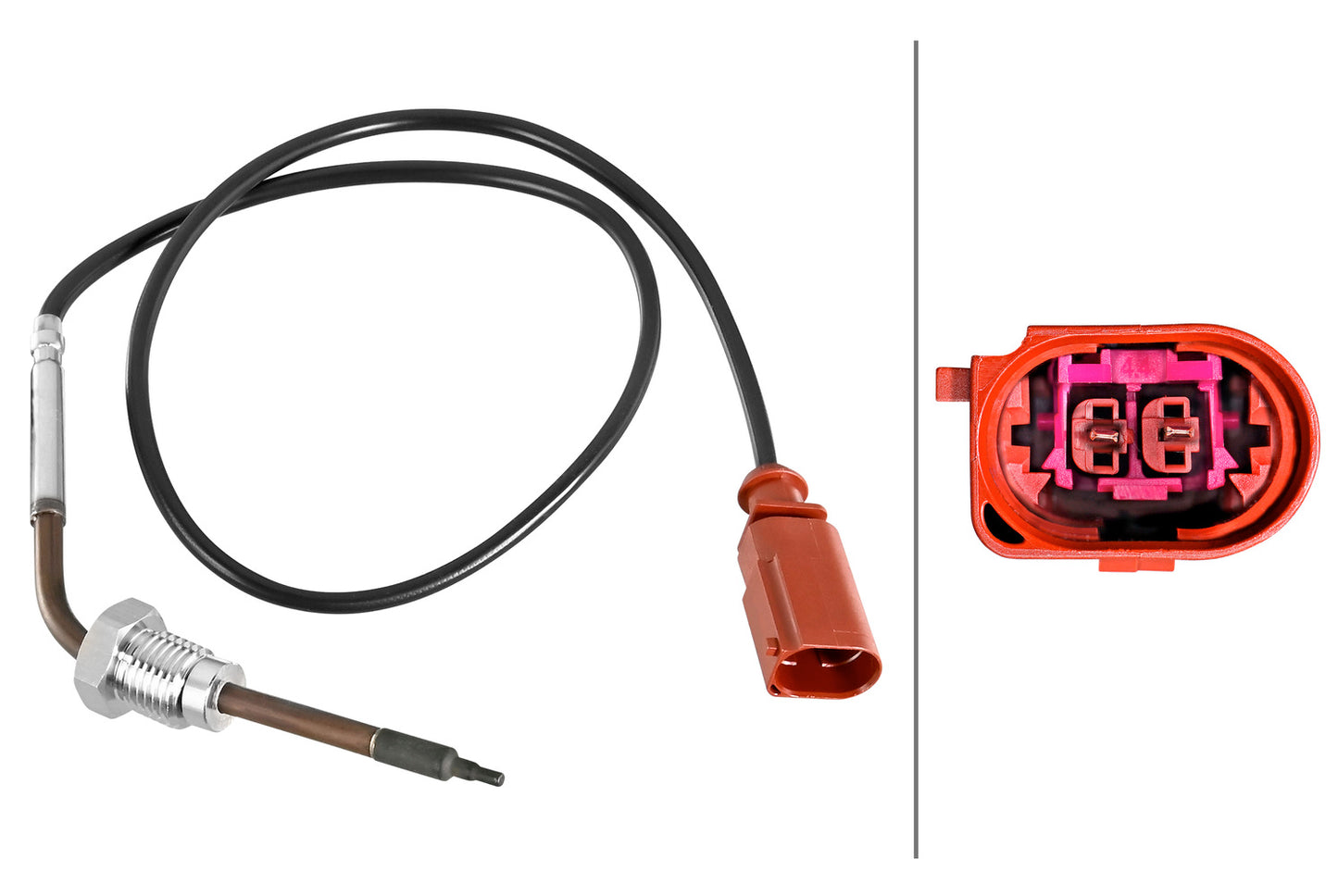 HELLA Sensor, exhaust gas temperature - 2-pin connector 6PT010376-861